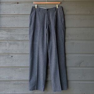 VTG 90s Y2K GAP Wool Straight Leg Trouser Pants Size 8 Military Charcoal Gray